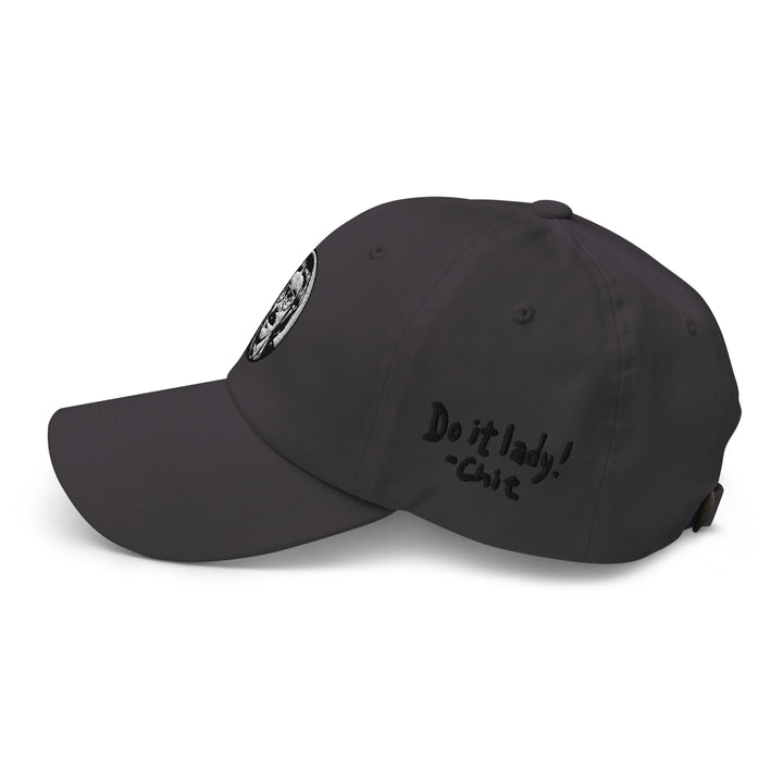 Fluid Identity Chit Do It Lady Adjustable Cap in Black with Embroidered Design