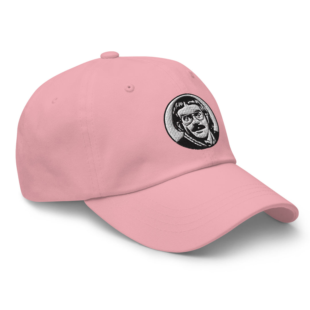 Pink cap with embroidered Chit Do It Lady design for casual and trendy outfits