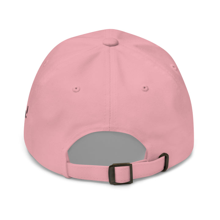 Back View of Pink Chit Do It Lady Hat with Adjustable Strap for Trendy Style