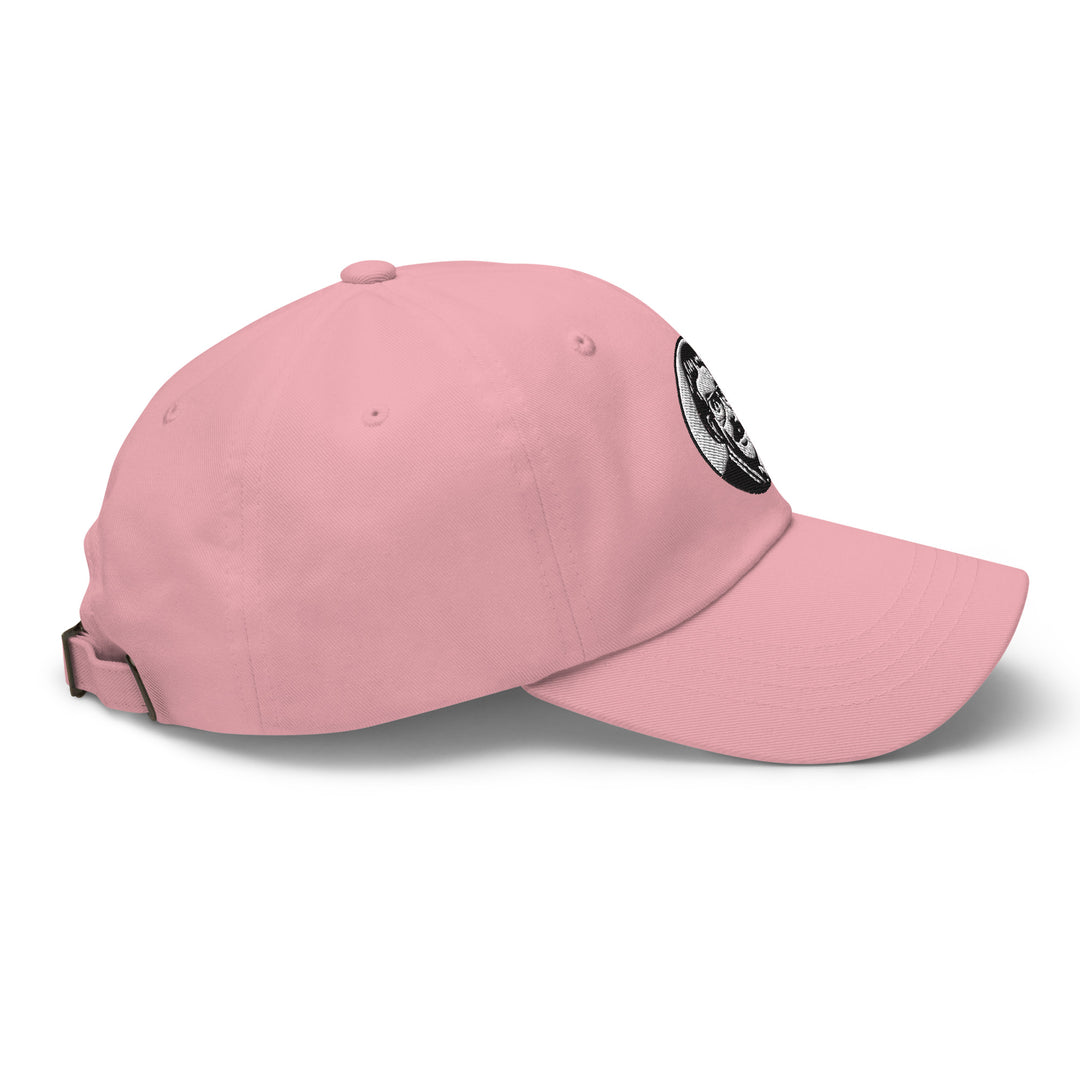 Pink Chit Do It Lady cap with embroidered logo and adjustable strap for casual style