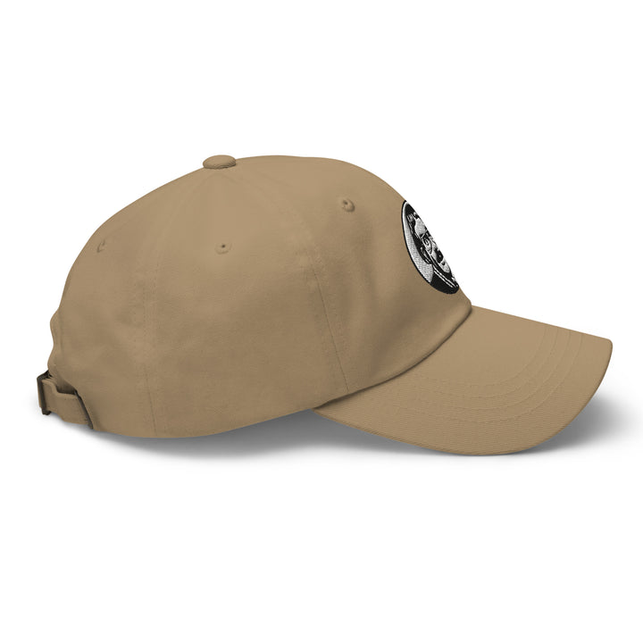 Chit Do It Lady Beige Cap with Adjustable Strap and Unique Graphic Design