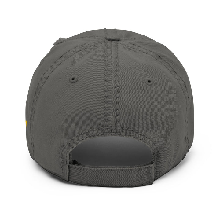 Back view of a gray cap from Fluid Identity showcasing Urban Style Streetwear Fashion