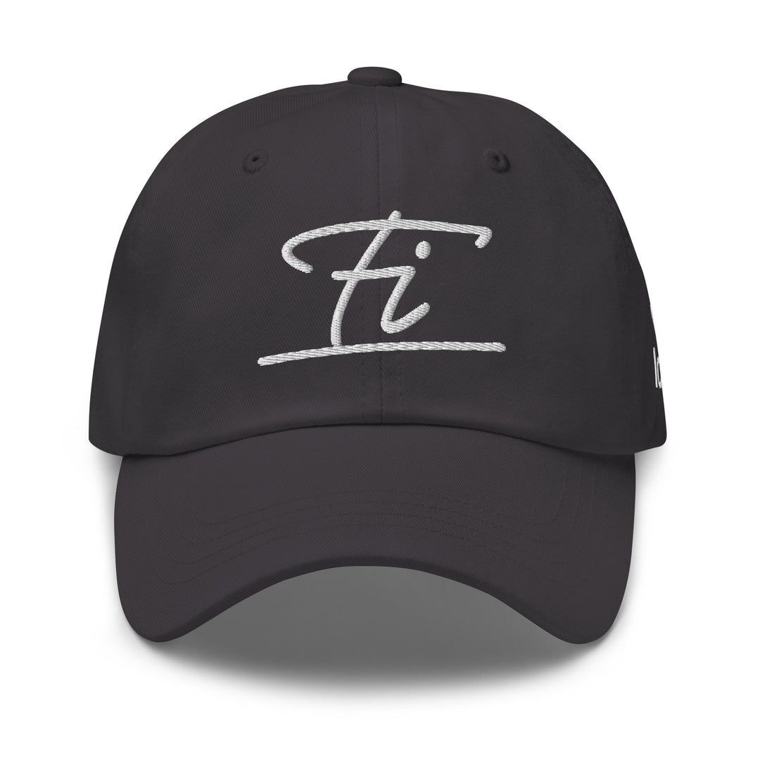 Fluid Identity Black Baseball Cap with Signature Logo for Urban Style Streetwear Fashion