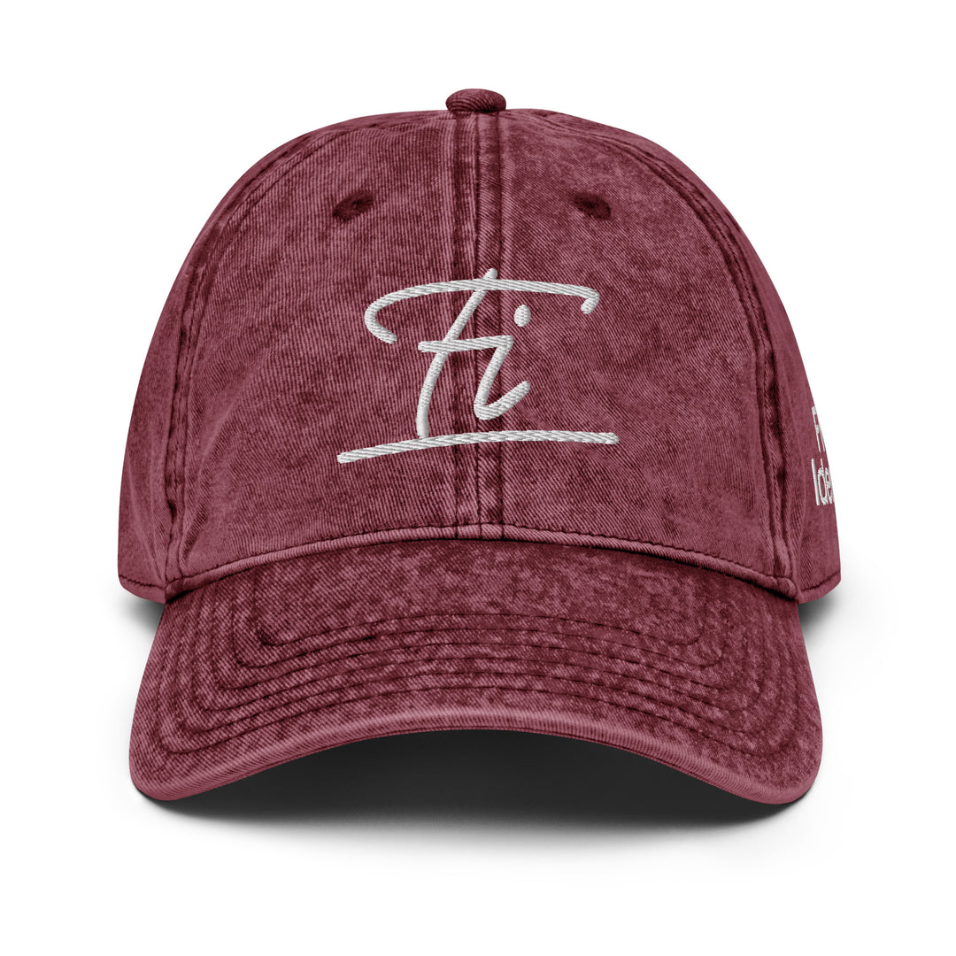 Fluid Identity Burgundy Cap with Stylish Logo for Urban Style Streetwear Fashion