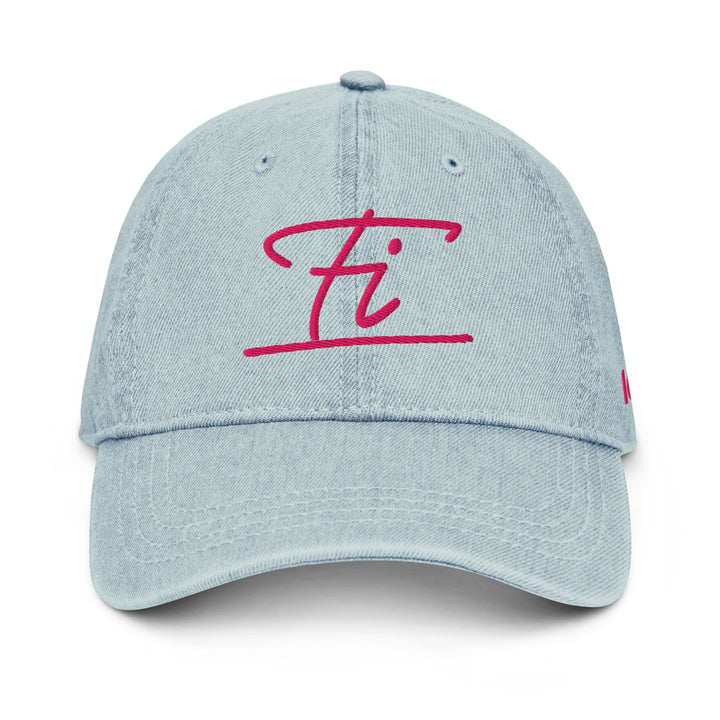 Light blue cap featuring Fluid Identity logo for Urban Style Streetwear Fashion enthusiasts