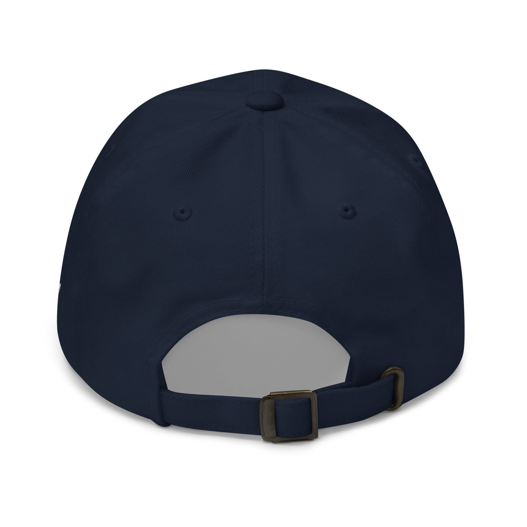 Navy cap featuring adjustable strap, perfect for Urban Style Streetwear Fashion enthusiasts