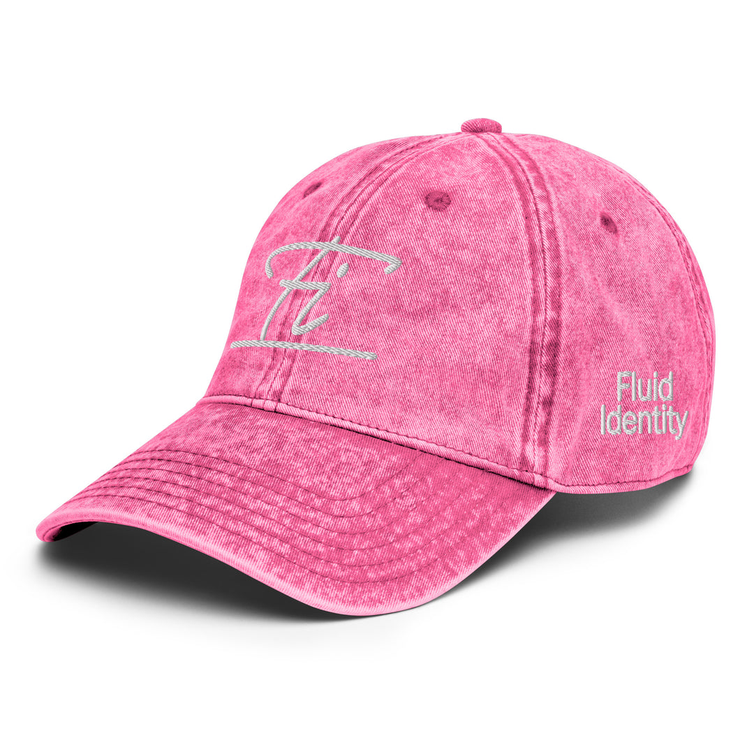 Pink Fluid Identity Baseball Cap with Urban Style Streetwear Fashion design and embroidered logo