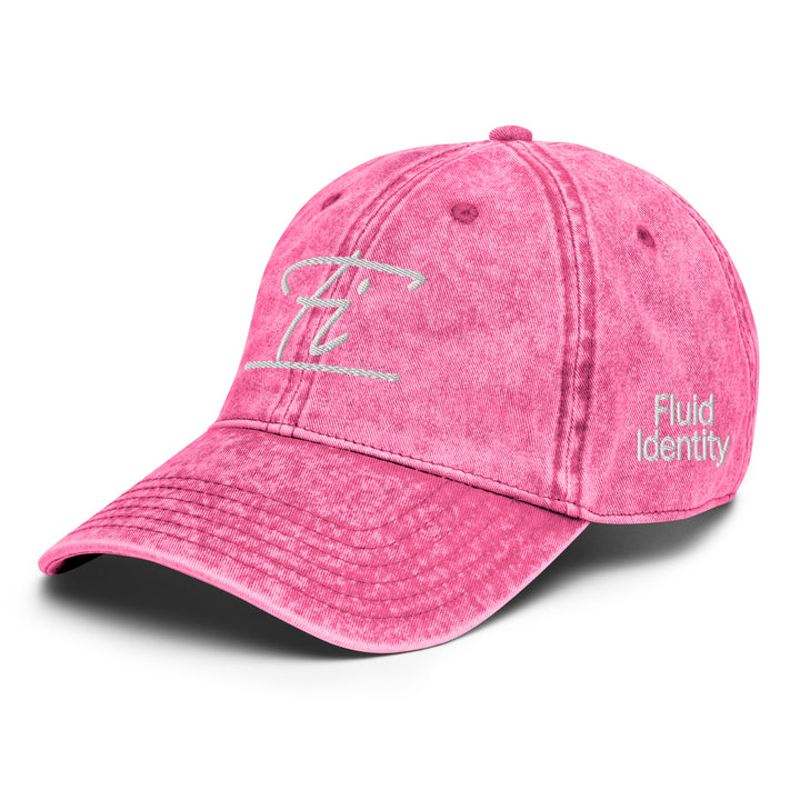 Pink Fluid Identity Baseball Cap with Urban Style Streetwear Fashion design and embroidered logo