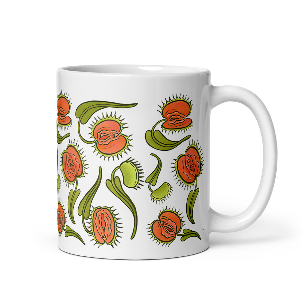 Funny Satire Coffee Mug with Colorful Flower Design, Perfect for Home or Office Use