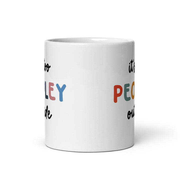 Funny Satire Coffee Mug featuring colorful text and playful design for humorous coffee lovers