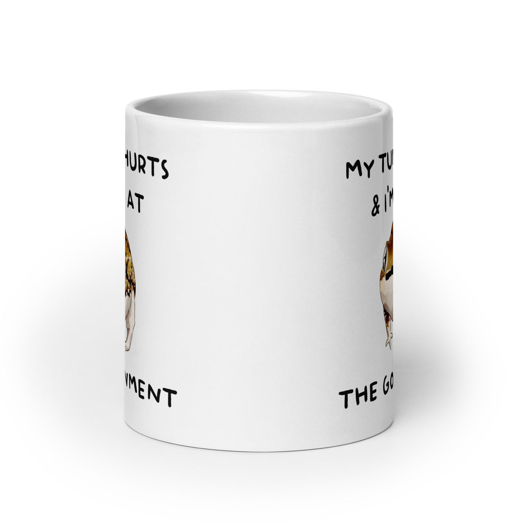 Funny Satire Coffee Mug featuring humorous text and playful design for coffee lovers