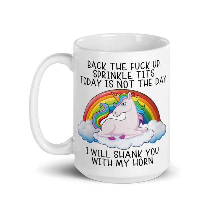 Funny Satire Coffee Mug with Unicorn and Quirky Text for Humorous Gifts
