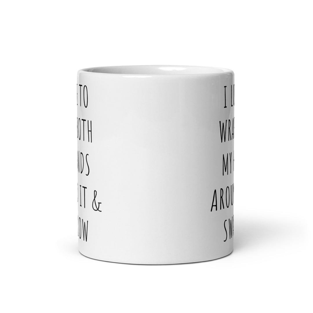 Funny Satire Coffee Mug with humorous text for coffee lovers and comedy enthusiasts
