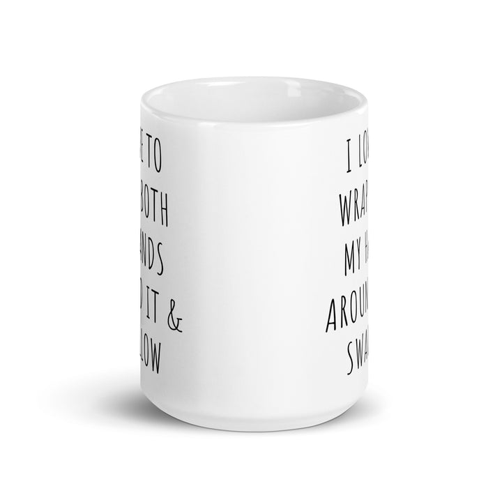 Funny Satire Coffee Mug with humorous text for a lighthearted coffee experience