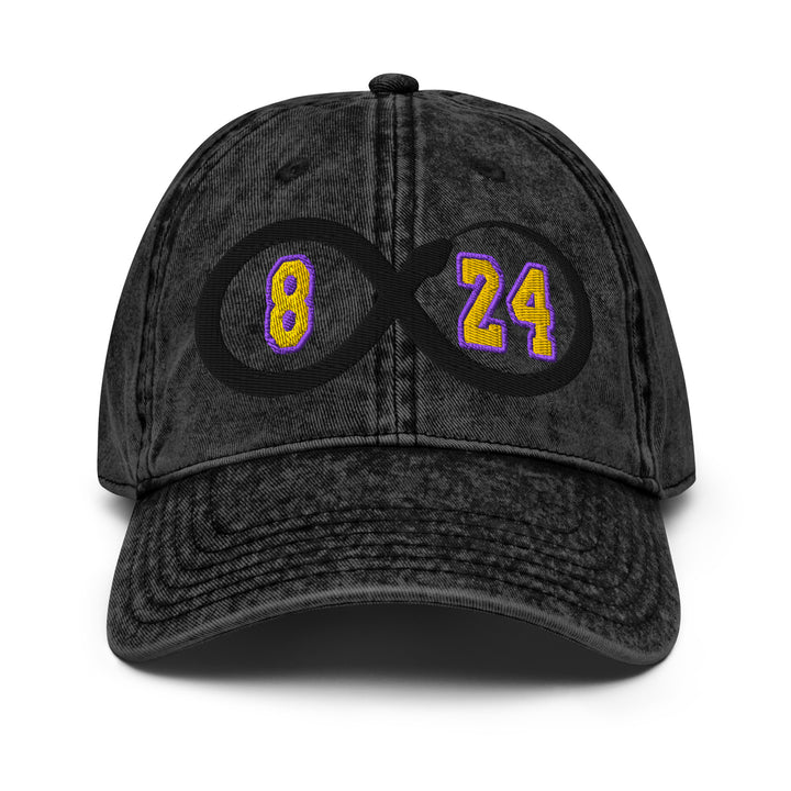 Fluid Identity Black Hat featuring Kobe Bryant Black Mamba Lakers Infinity Symbol and Number 24