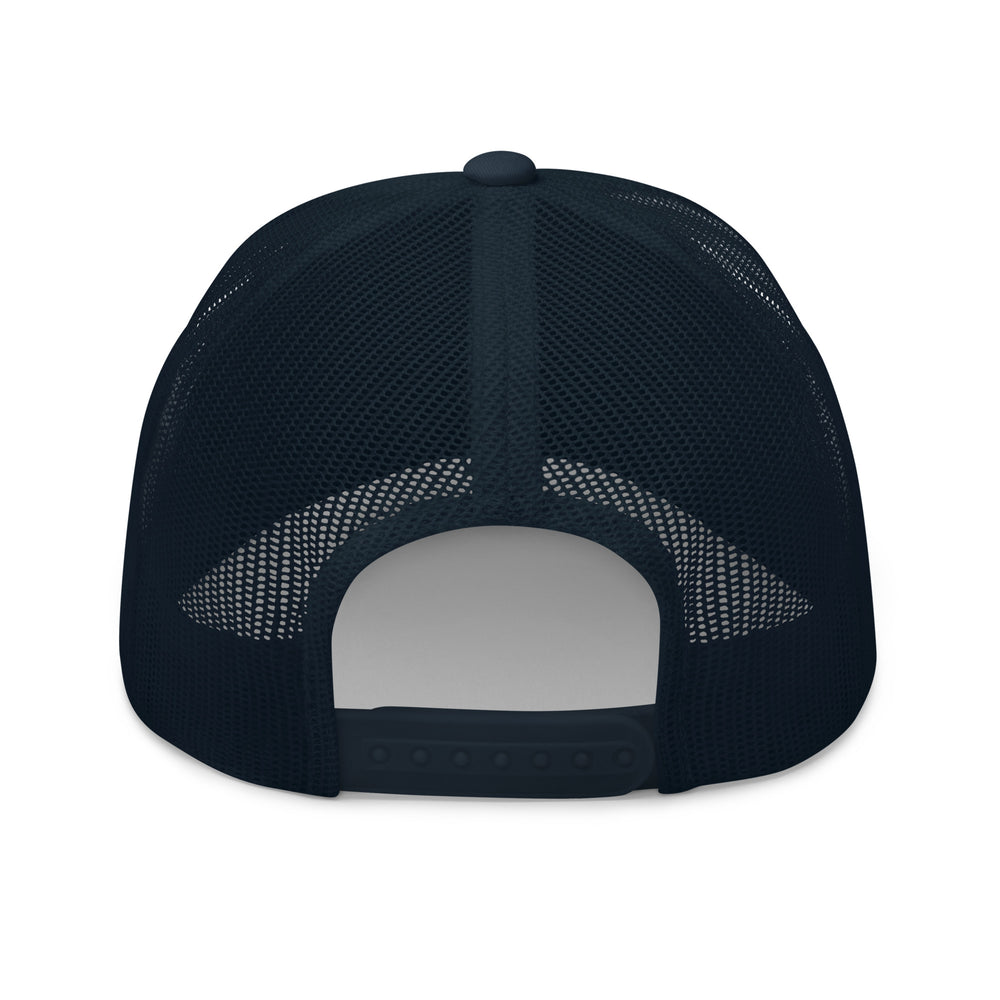 Rear view of a black mesh snapback cap featuring The Bear TV Series design for fans