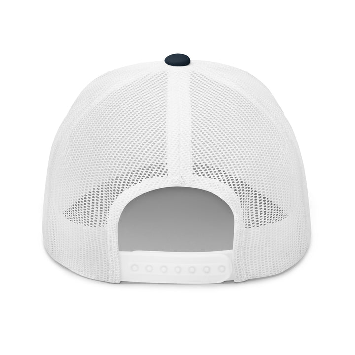 White mesh back cap from Fluid Identity featuring adjustable strap for fans of The Bear TV Series