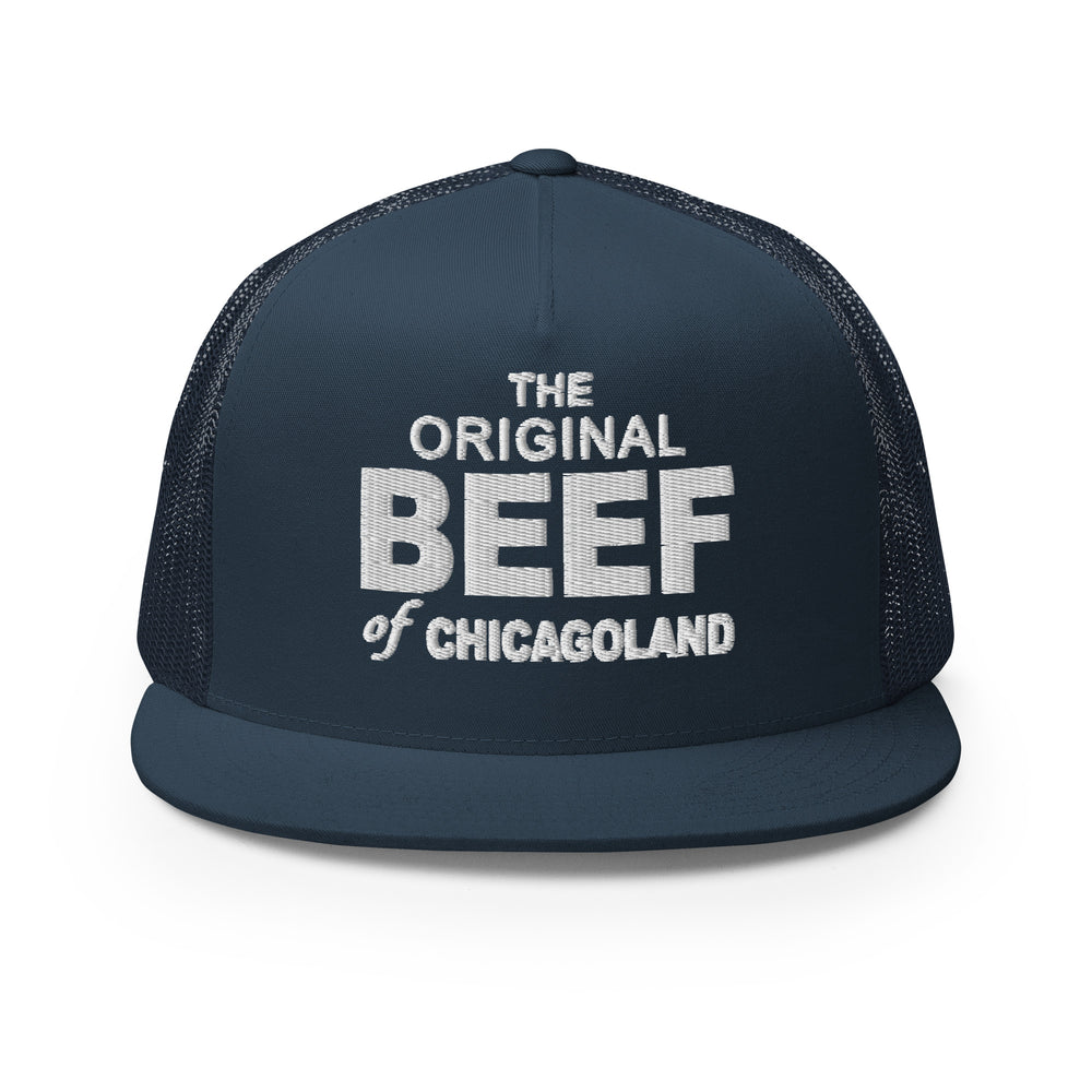 Navy Blue Trucker Hat with The Original Beef of Chicagoland Design for The Bear TV Series Fans