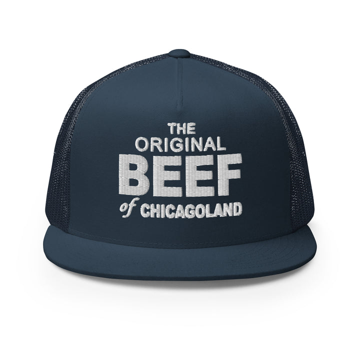 Navy Blue Trucker Hat with The Original Beef of Chicagoland Design for The Bear TV Series Fans