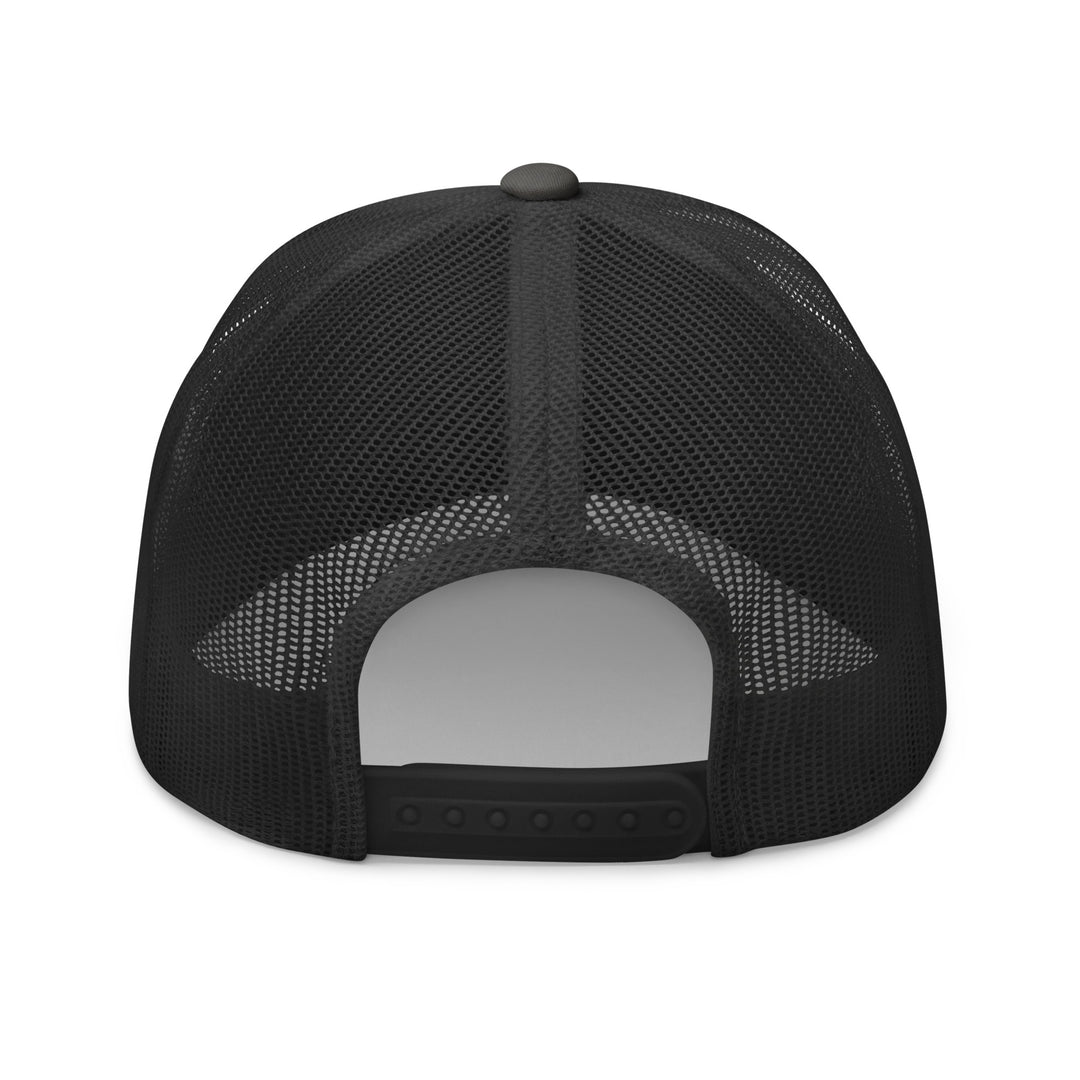 Black mesh back cap from Fluid Identity, perfect for Urban Streetwear Apparel styles