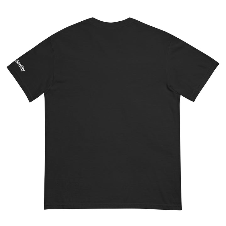 Black Fluid Identity T-shirt featuring a minimalist design, perfect for Urban Streetwear Apparel enthusiasts