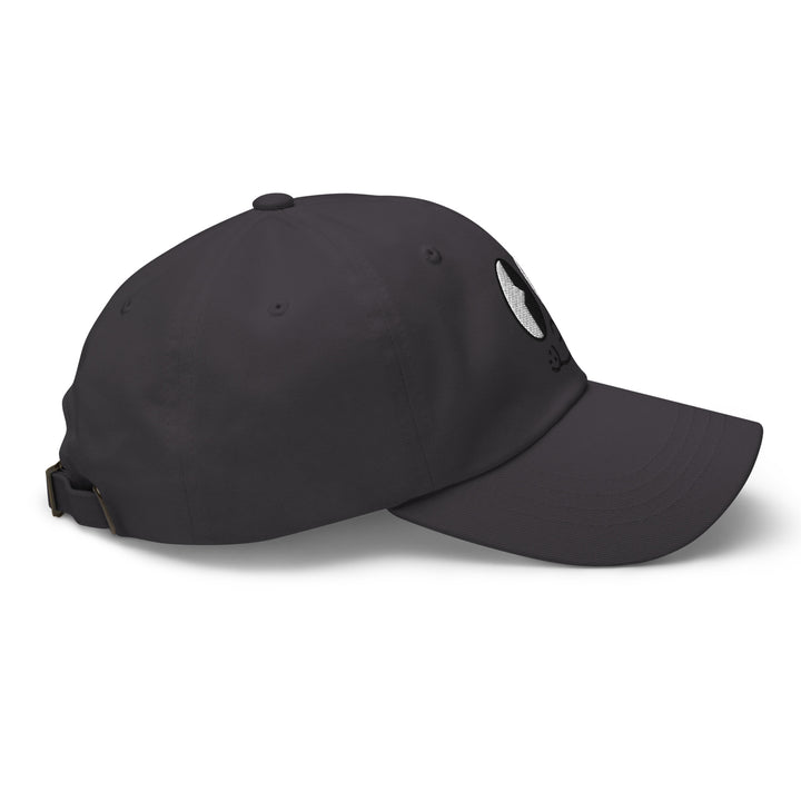 Fluid Identity Black Cap with Urban Streetwear Apparel Logo on the Side
