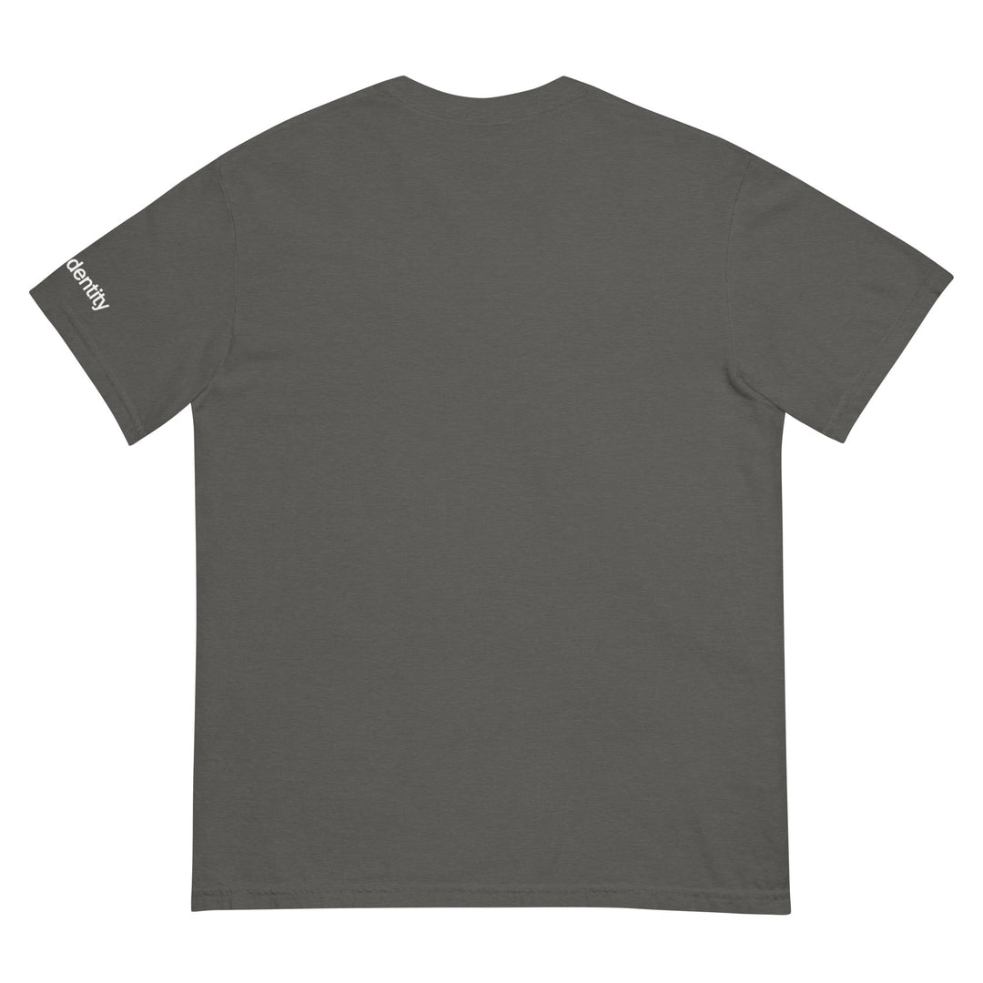 Fluid Identity Urban Streetwear Apparel Gray T-Shirt with Short Sleeves and Casual Fit