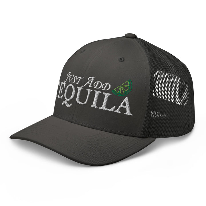 Just Add Tequila Hat with Lime Graphic, Perfect for Urban Streetwear Apparel Enthusiasts