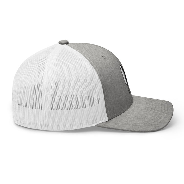 Fluid Identity Gray and White Cap for Urban Streetwear Apparel with Comfortable Fit