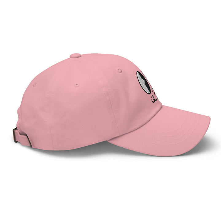 Pink cap with cartoon design, perfect for Urban Streetwear Apparel enthusiasts