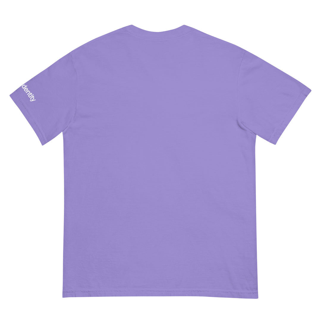 Fluid Identity Purple T-Shirt for Urban Streetwear Apparel with a relaxed fit and soft fabric