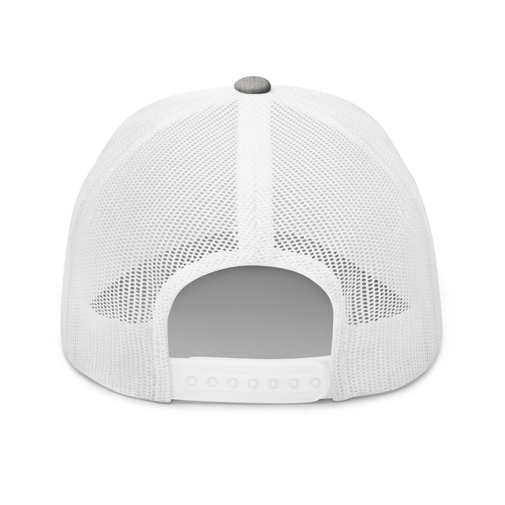 White mesh back cap from Fluid Identity for trendy Urban Streetwear Apparel look