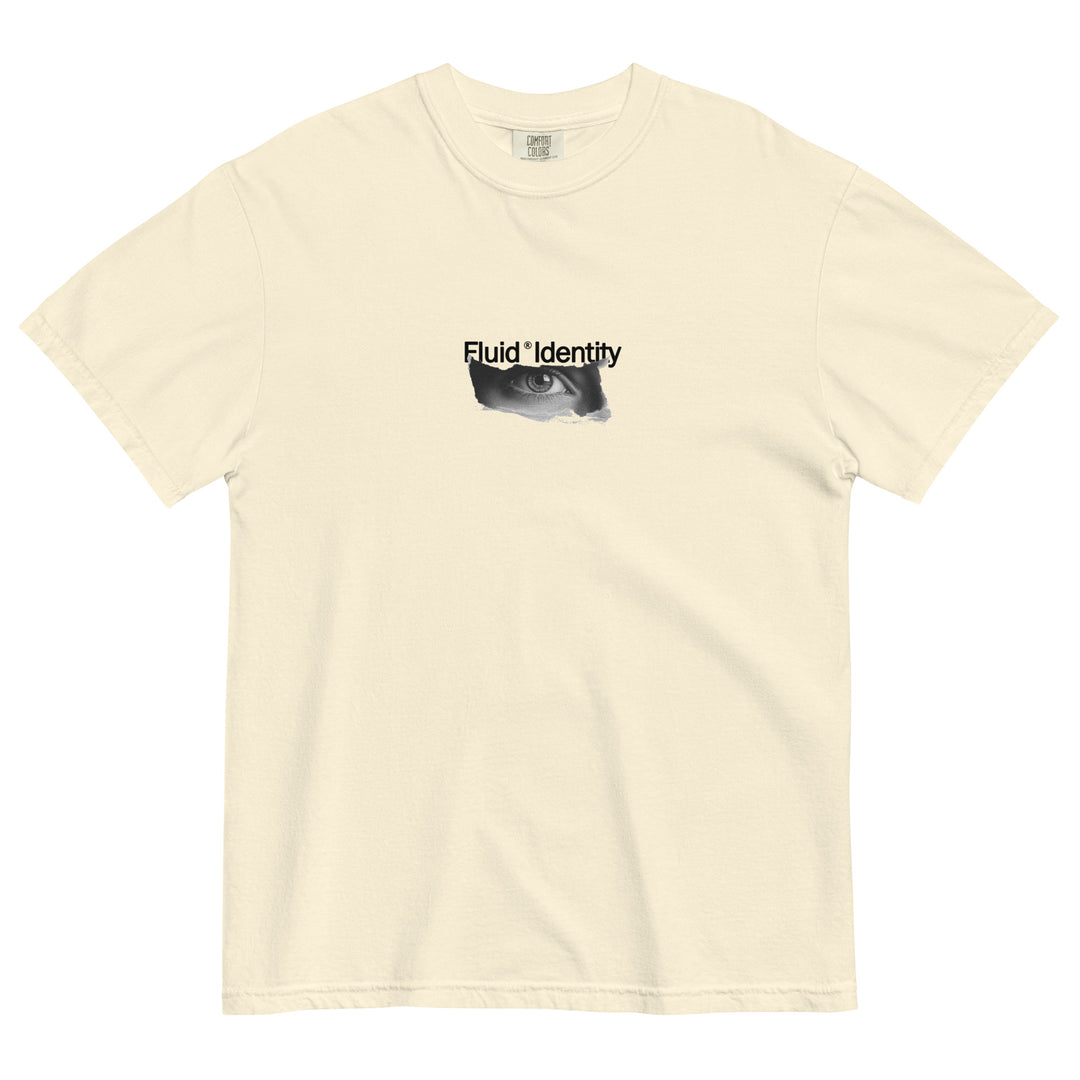 Fluid Identity Cream T-Shirt featuring Urban Style Streetwear Fashion Graphic Design