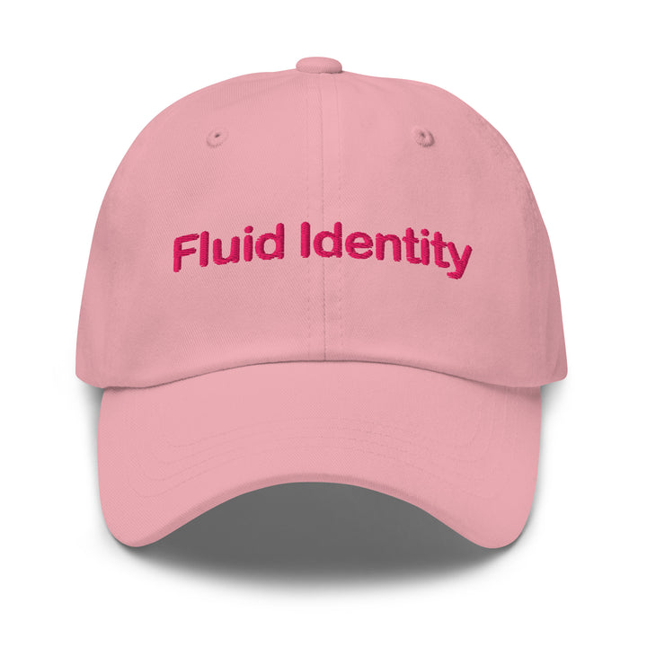 Pink Fluid Identity Cap featuring bold logo for Urban Style Streetwear Fashion enthusiasts