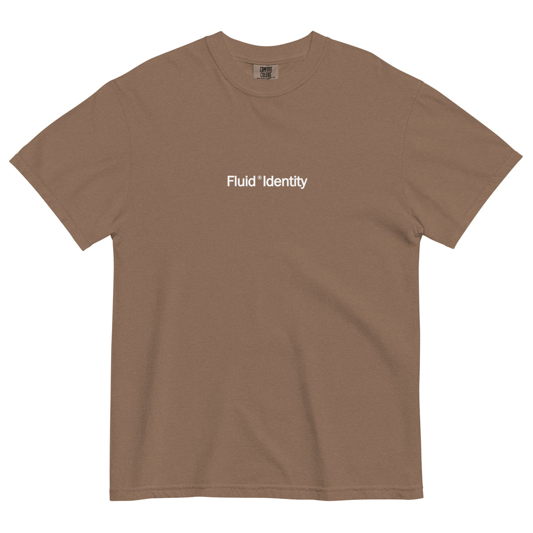 Fluid Identity Brown T-Shirt showcasing Urban Style Streetwear Fashion with a relaxed fit
