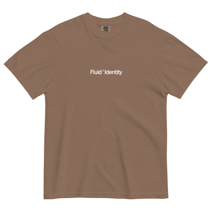Fluid Identity Brown T-Shirt showcasing Urban Style Streetwear Fashion with a relaxed fit