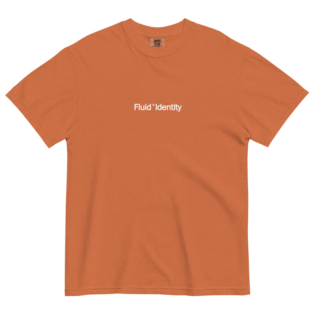 Fluid Identity Orange T-Shirt for Urban Style Streetwear Fashion with a Casual Look