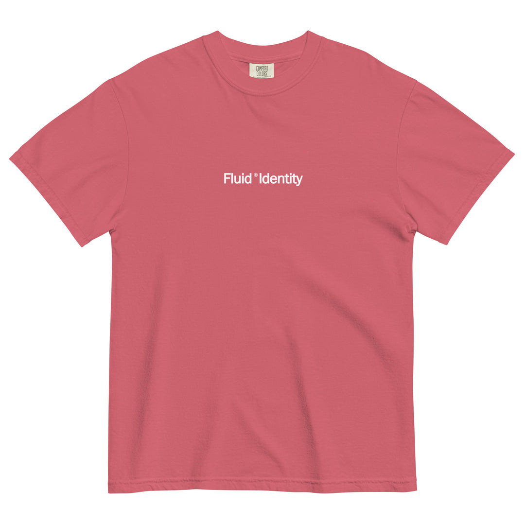 Fluid Identity T-shirt in coral featuring Urban Style Streetwear Fashion design for casual wear