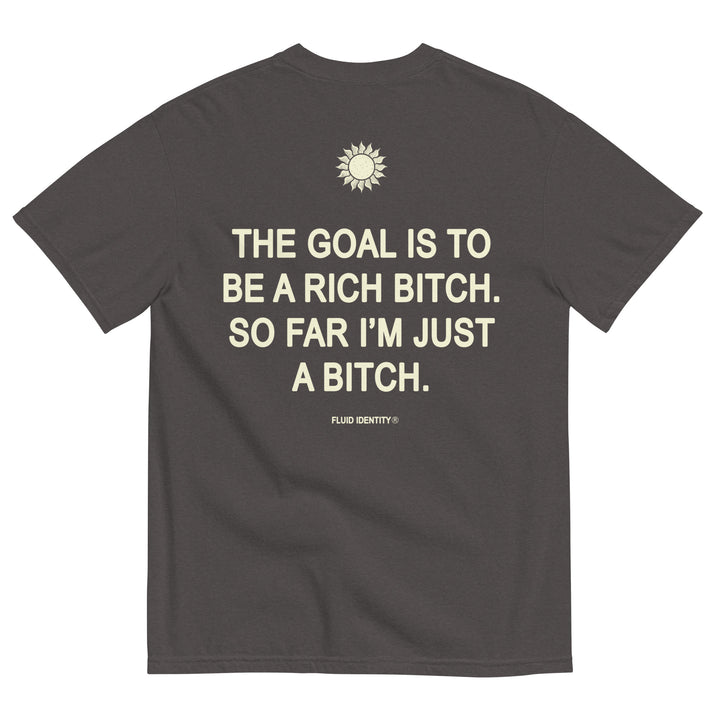 Fluid Identity Urban Style Streetwear Fashion T-shirt with printed quote on back for casual wear